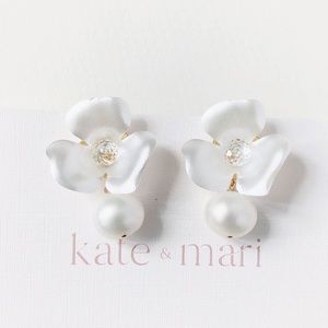 Pearl & Crystal Bridal Earrings